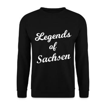 Legends from Saxony - Unisex Sweatshirt - black - Front - Alina (178cm) & Michal (187cm)