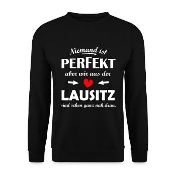 Lusatia in Brandenburg - Unisex Sweatshirt - black - Front - Alina (178cm) & Michal (187cm)