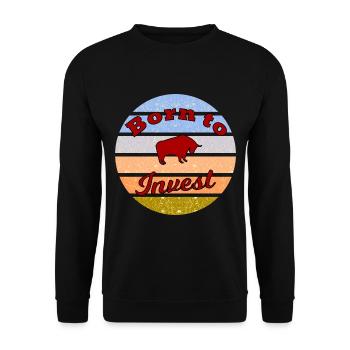 Wealth and entrepreneurs - Unisex Sweatshirt - black - Front - Alina (178cm) & Michal (187cm)