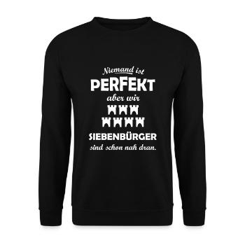 The perfect Transylvanian Saxons - Unisex Sweatshirt - black - Front - Alina (178cm) & Michal (187cm)