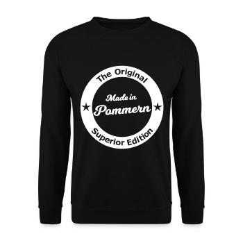 Homesickness for Pomerania - Unisex Sweatshirt - black - Front - Alina (178cm) & Michal (187cm)