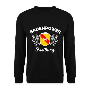 La puissance de Fribourg - Sweat-shirt Unisexe - noir - Devant - Alina (178cm) & Michal (187cm)