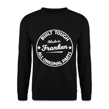 The legends from Franconia - Unisex Sweatshirt - black - Front - Alina (178cm) & Michal (187cm)