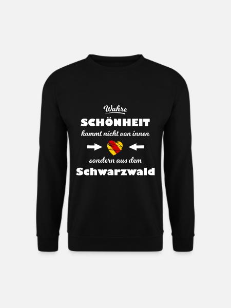 Schönheit aus dem Schwarzwald - Unisex Pullover - Schwarz