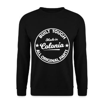 The fans from Colonia - Unisex Sweatshirt - black - Front - Alina (178cm) & Michal (187cm)