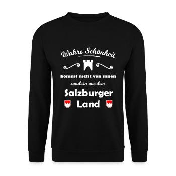 The beautiful Salzburger Land - Unisex Sweatshirt - black - Front - Alina (178cm) & Michal (187cm)