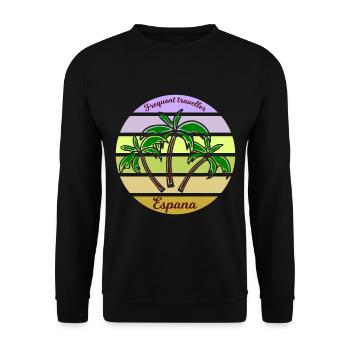 Vacances en Espagne - Sweat-shirt Unisexe - noir - Devant - Alina (178cm) & Michal (187cm)