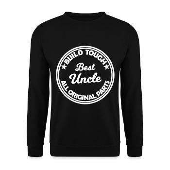 The cool uncle - Unisex Sweatshirt - black - Front - Alina (178cm) & Michal (187cm)
