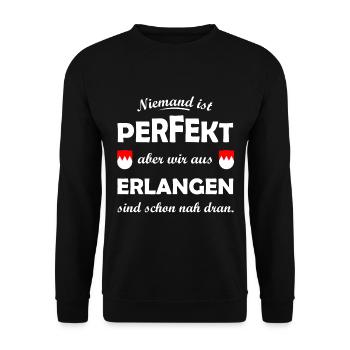 The Franconians from Erlangen - Unisex Sweatshirt - black - Front - Alina (178cm) & Michal (187cm)