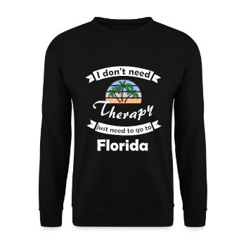 Voyage en Floride en Amérique - Sweat-shirt Unisexe - noir - Devant - Alina (178cm) & Michal (187cm)