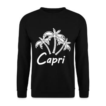 Ferien auf Capri - Unisex Pullover - Schwarz - Vorne - Alina (178cm) & Michal (187cm)