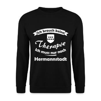 Logement à Sibiu - Sweat-shirt Unisexe - noir - Devant - Alina (178cm) & Michal (187cm)