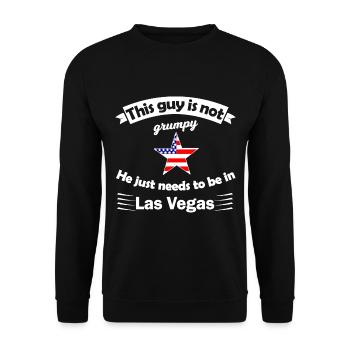Le voyage à Las Vegas - Sweat-shirt Unisexe - noir - Devant - Alina (178cm) & Michal (187cm)