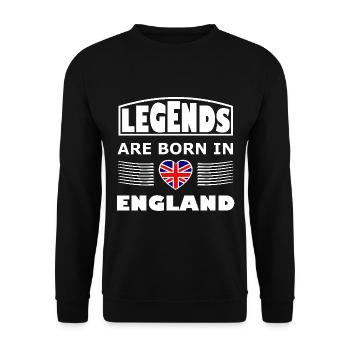Die Engländer kommen - Unisex Pullover - Schwarz - Vorne - Alina (178cm) & Michal (187cm)