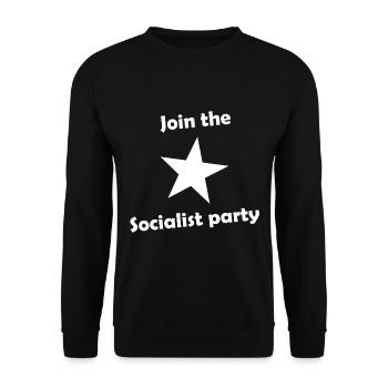 Le Parti social - Sweat-shirt Unisexe - noir - Devant - Alina (178cm) & Michal (187cm)