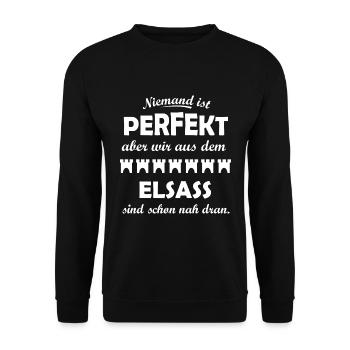 Belle Alsace - Sweat-shirt Unisexe - noir - Devant - Alina (178cm) & Michal (187cm)