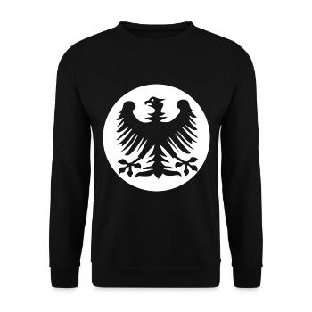 Der Adler Deutschlands - Unisex Pullover - Schwarz - Vorne - Alina (178cm) & Michal (187cm)