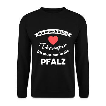 Therapy in the Palatinate - Unisex Sweatshirt - black - Front - Alina (178cm) & Michal (187cm)