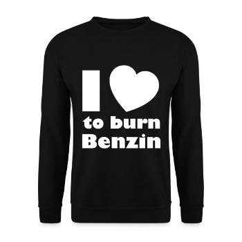 Verbrenner und Benzin Autos - Unisex Pullover - Schwarz - Vorne - Alina (178cm) & Michal (187cm)
