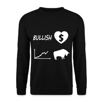 Investisseur et capitaliste - Sweat-shirt Unisexe - noir - Devant - Alina (178cm) & Michal (187cm)
