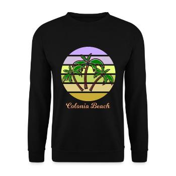 La plage de Cologne - Sweat-shirt Unisexe - noir - Devant - Alina (178cm) & Michal (187cm)