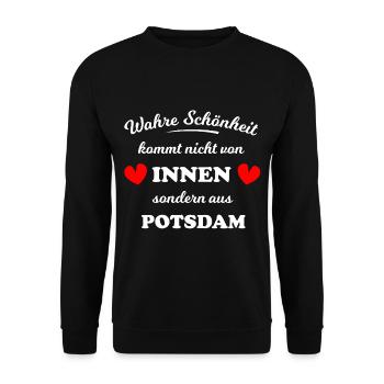 Beautiful Potsdam - Unisex Sweatshirt - black - Front - Alina (178cm) & Michal (187cm)