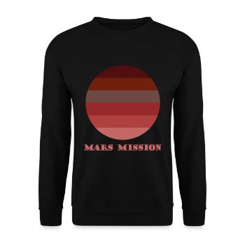 La mission vers la planète Mars - Sweat-shirt Unisexe - noir - Devant - Alina (178cm) & Michal (187cm)