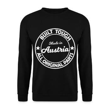 At home in Austria - Unisex Sweatshirt - black - Front - Alina (178cm) & Michal (187cm)