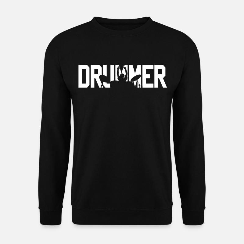 Batteur Drummer Shirt Design - Sweat-shirt Unisexe - noir