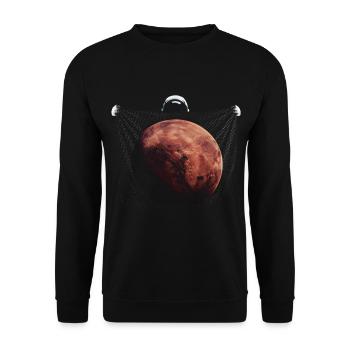 Astronaute, espace, planète mars, planète, espace - Sweat-shirt Unisexe - noir - Devant - Alina (178cm) & Michal (187cm)