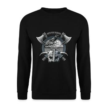 North Wind Warriors - Unisex Pullover - Schwarz - Vorne - Alina (178cm) & Michal (187cm)