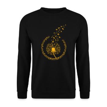 Fleurs Musique et pissens chansons pour l’été - Sweat-shirt Unisexe - noir - Devant - Alina (178cm) & Michal (187cm)
