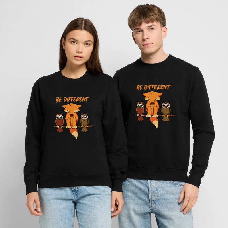 Fuchs Eulen Geschenk Unisex Pullover