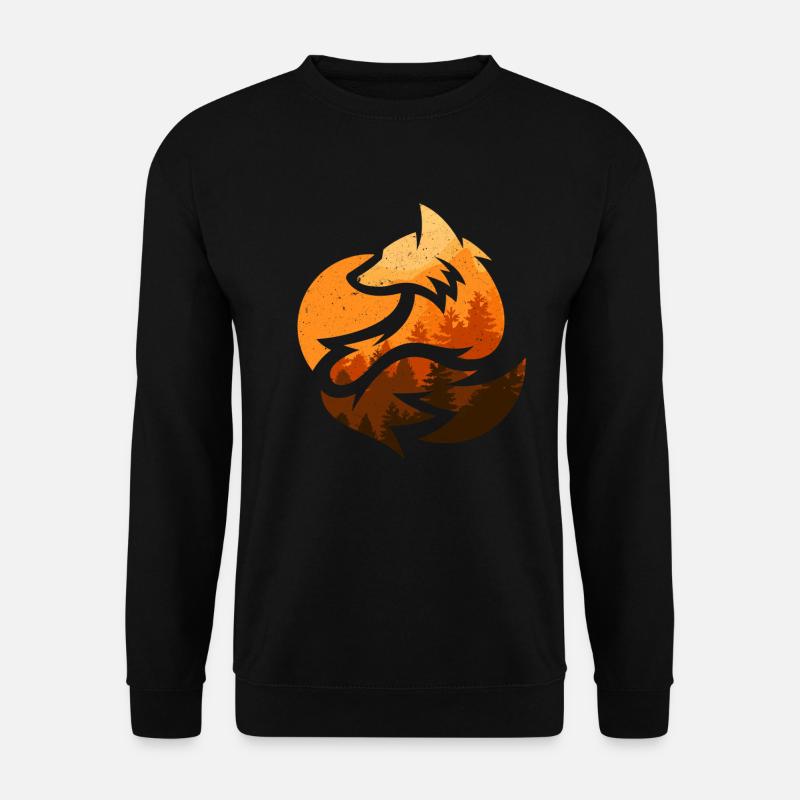 Fox animal design gifts - Unisex Sweatshirt - black