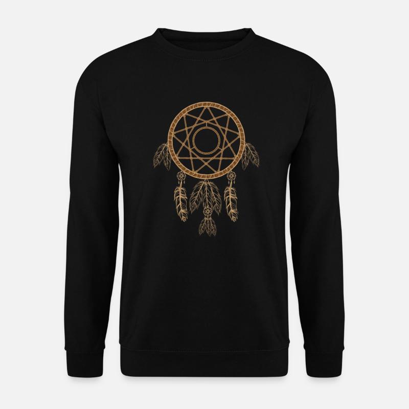 Indianischer Traumfänger Dreamcatcher Schamane - Unisex Pullover - Schwarz