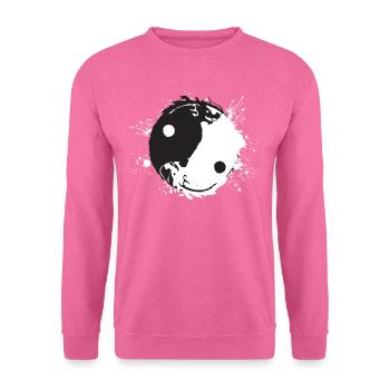 Yin Yang Drachen Ying Yang Symbol Zeichnung - Unisex Pullover - Pink - Vorne