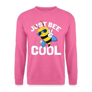 Just Bee Cool - Süße Biene Hummel Wespe - Unisex Pullover - Pink - Vorne