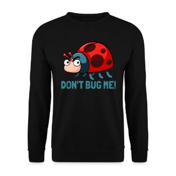 Dont bug me! Funny ladybug insects - Unisex Sweatshirt - black - Front - Alina (178cm) & Michal (187cm)