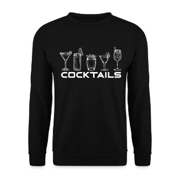 Cocktails - Unisex Sweatshirt - black - Front - Alina (178cm) & Michal (187cm)