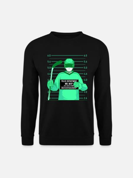 Patín de hockey sobre hielo - Sudadera unisex - negro