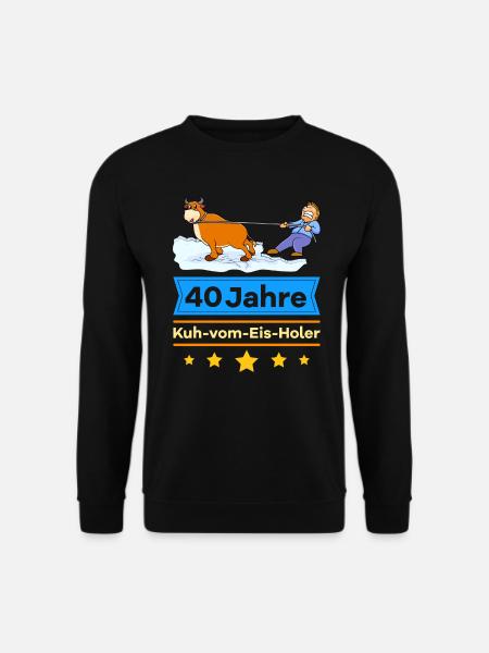 40 Jahre Dienstjubiläum Firmenjubiläum Geschenk - Unisex Pullover - Schwarz