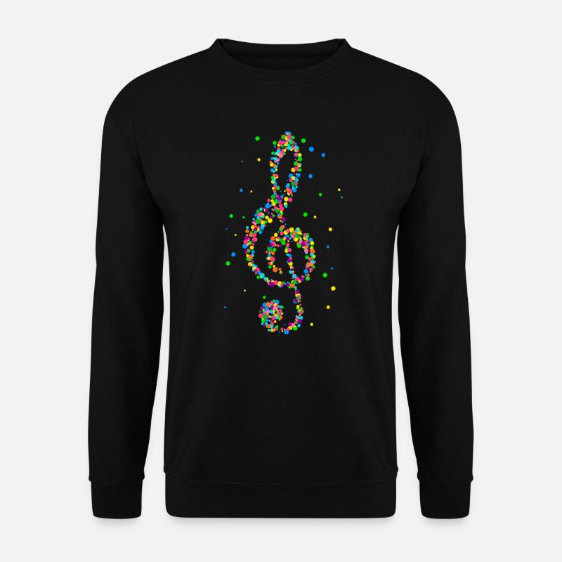 Musique clé de sol musicien clé de sol - Sweat-shirt Unisexe - noir