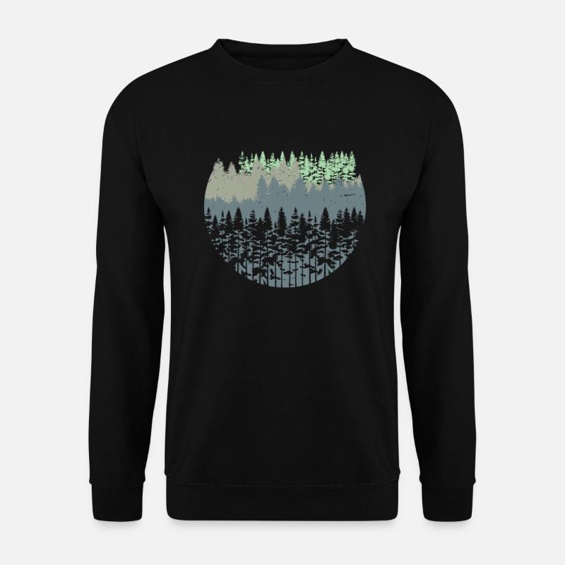 Nature forest trees - Unisex Sweatshirt - black
