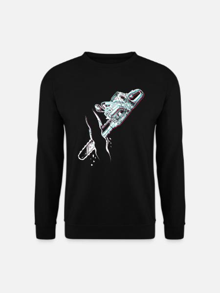 Kettensäge Motorsäge für Holzfäller - Unisex Pullover - Schwarz
