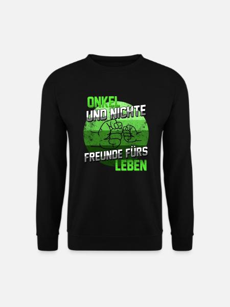 Onkel Geschenk Spruch Onkel und Nichte Freunde - Unisex Pullover - Schwarz