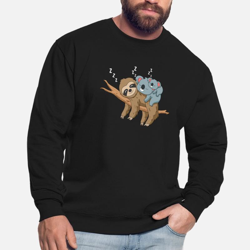 Sleeping cute koala sloth gift Unisex Sweatshirt