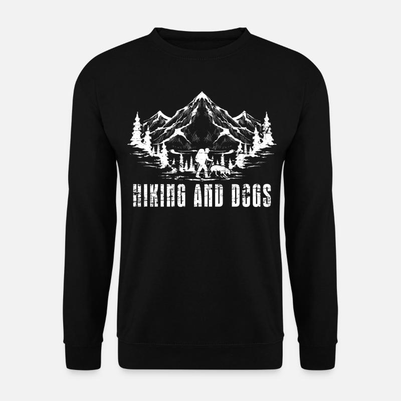 Wanderer Hunde Geschenk Wandern - Unisex Pullover - Schwarz