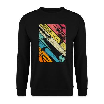 Artisans outil vintage design cadeau rétro - Sweat-shirt Unisexe - noir - Devant - Alina (178cm) & Michal (187cm)