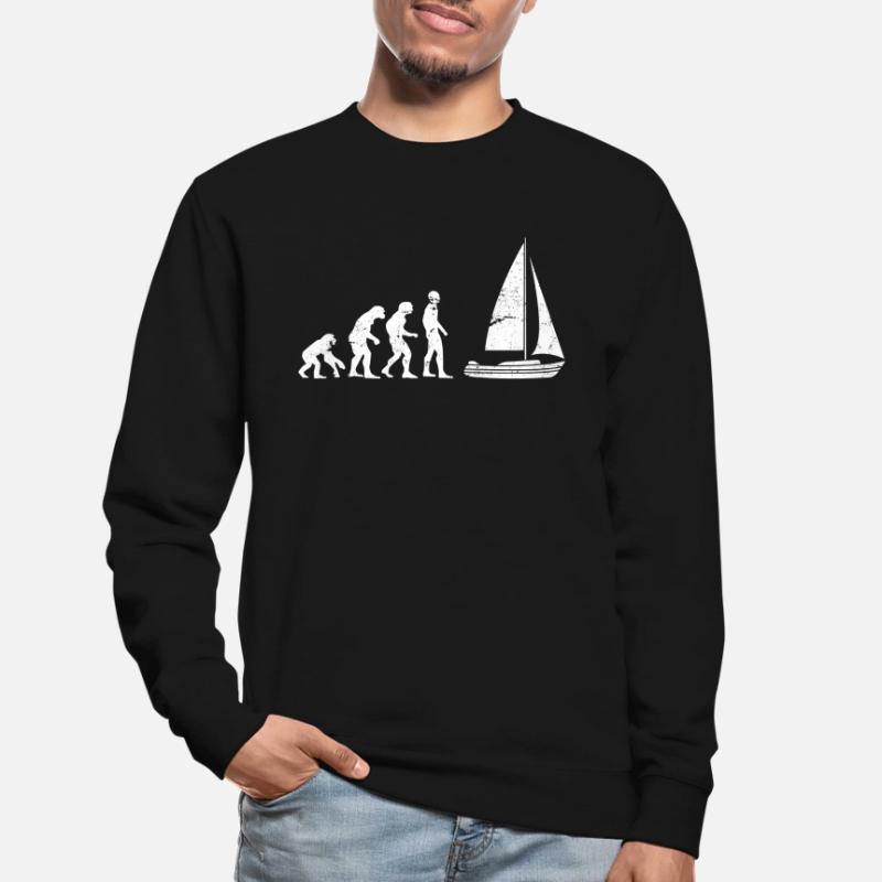 Sailboat Boater Evolution Human Development Unisex Sweatshirt