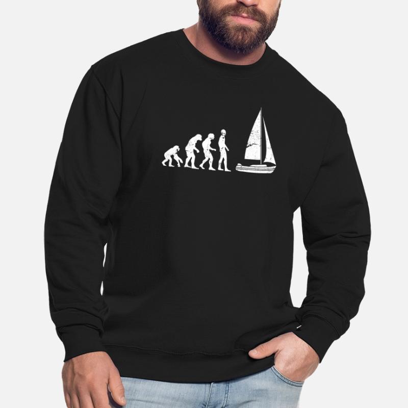 Sailboat Boater Evolution Human Development Unisex Sweatshirt